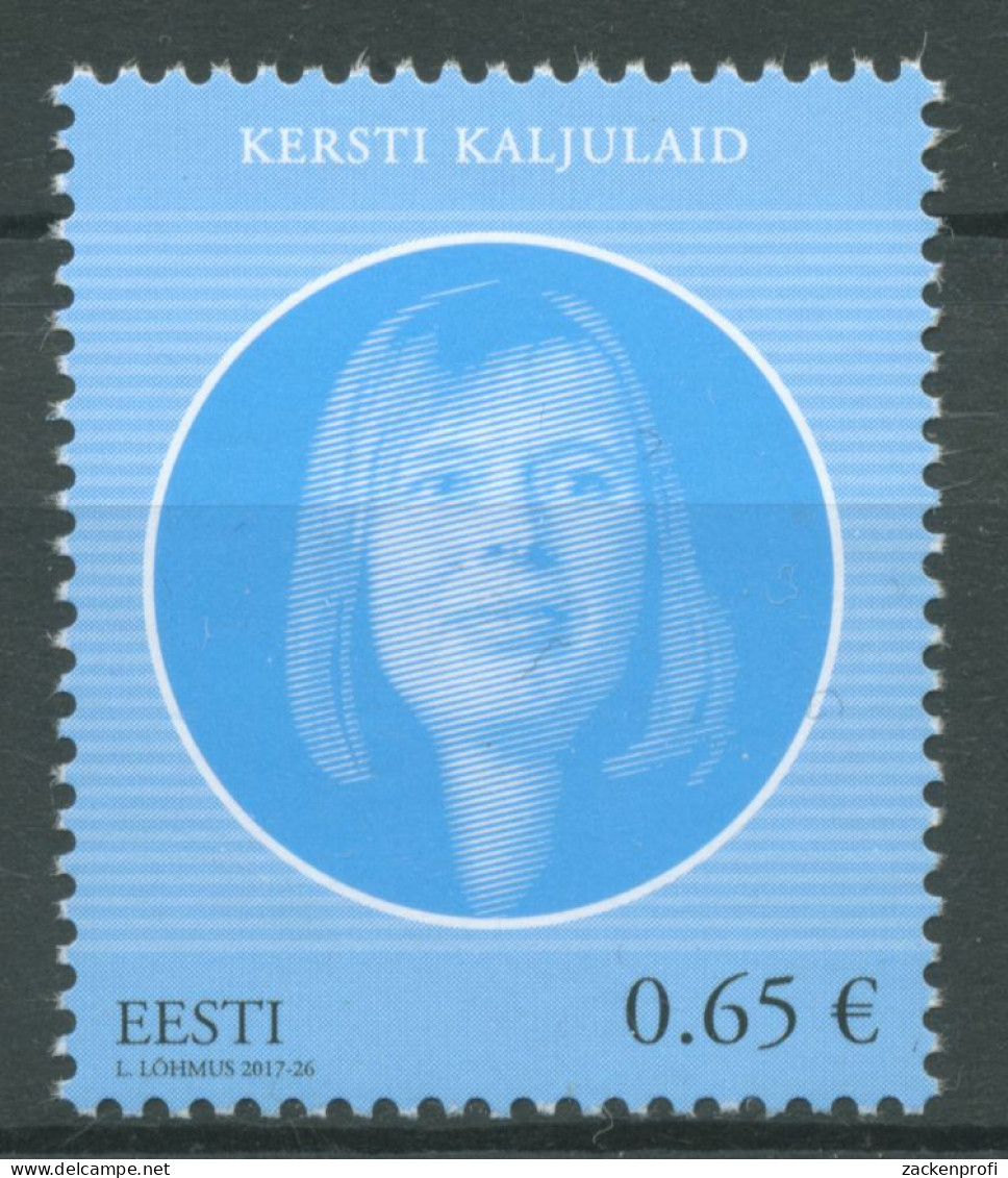 Estland 2017 Persönlichkeiten Staatsoberhaupt Kersti Kaljulaid 903 Postfrisch - Estland