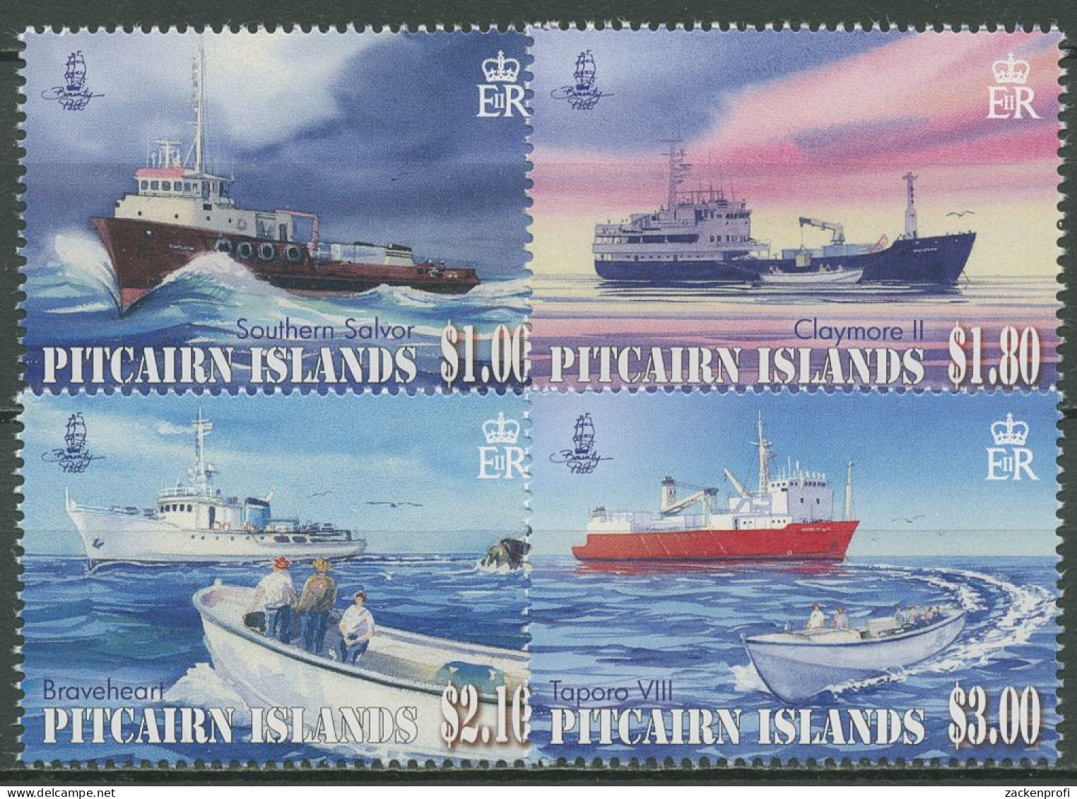 Pitcairn 2011 Versorgungsschiffe 836/39 Postfrisch - Islas De Pitcairn