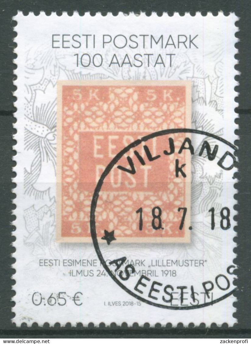 Estland 2018 100 Jahre Briefmarken 924 Gestempelt - Estonie