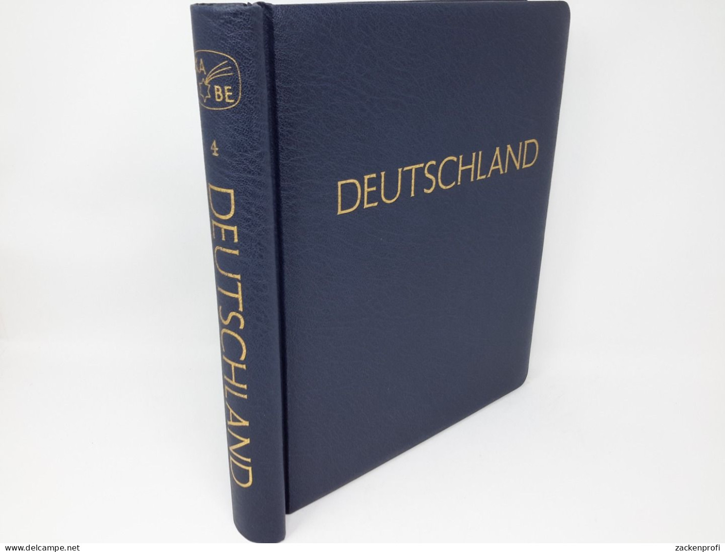 KABE ATLAS Klemmbinder Blau Aufschrift DEUTSCHLAND 4 Gebraucht (Z3114) - Encuadernaciones Solas