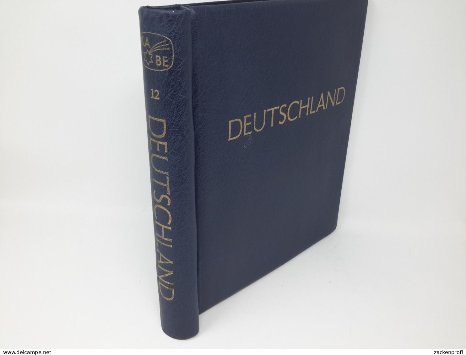 KABE ATLAS Klemmbinder Blau Aufschrift DEUTSCHLAND 12 Gebraucht (Z3175) - Alben Leer