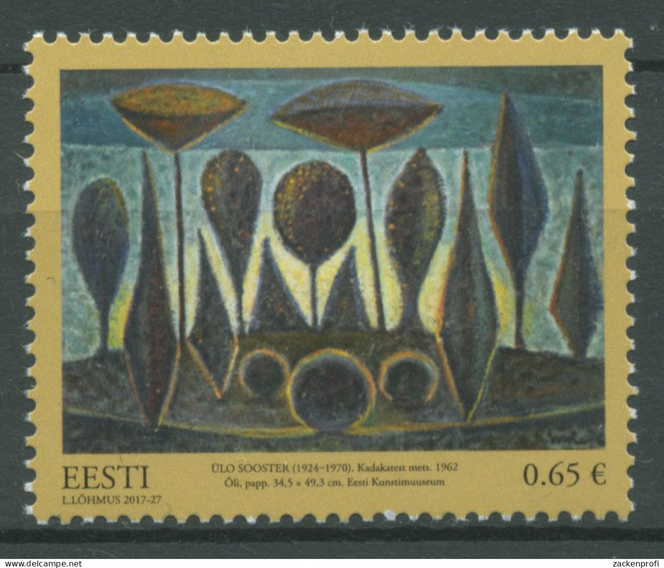 Estland 2017 Kunst Gemälde 904 Postfrisch - Estonia