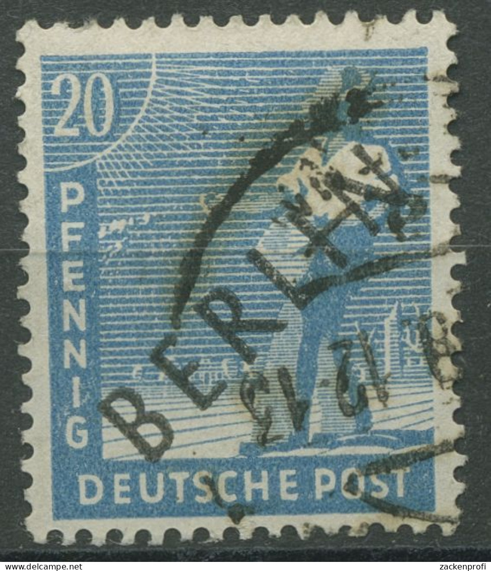 Berlin 1948 Schwarzaufdruck 8 Gestempelt, Kl. Zahnfehler (R80825) - Used Stamps