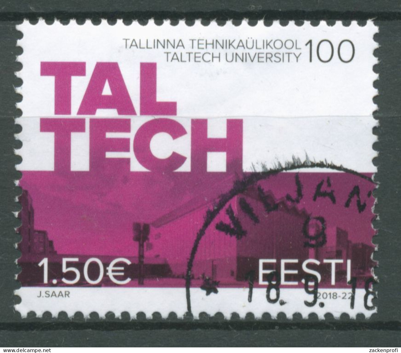 Estland 2018 Technische Universität Tallin 931 Gestempelt - Estonia