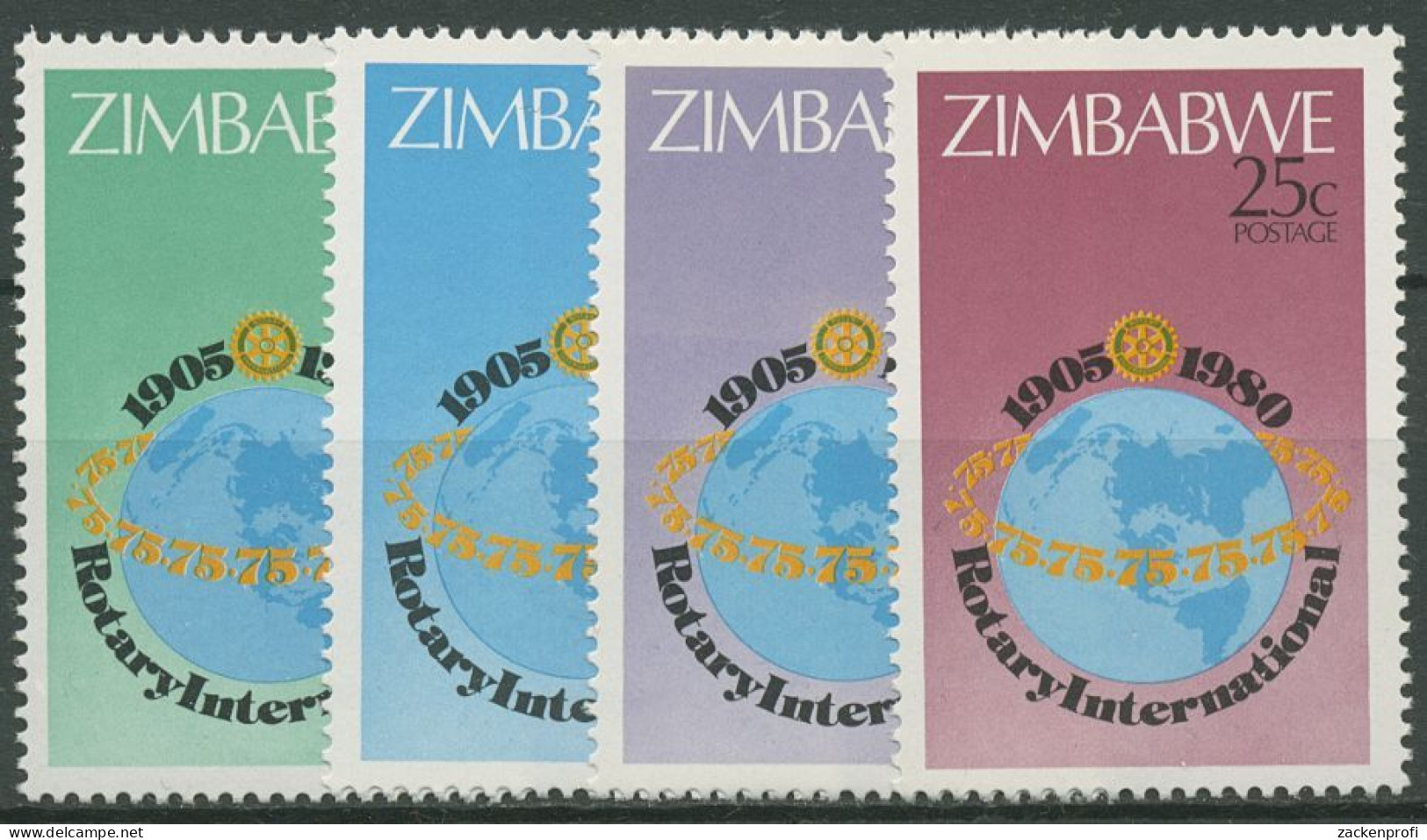 Simbabwe 1980 75 Jahre Rotary International 242/45 Postfrisch - Zimbabwe (1980-...)