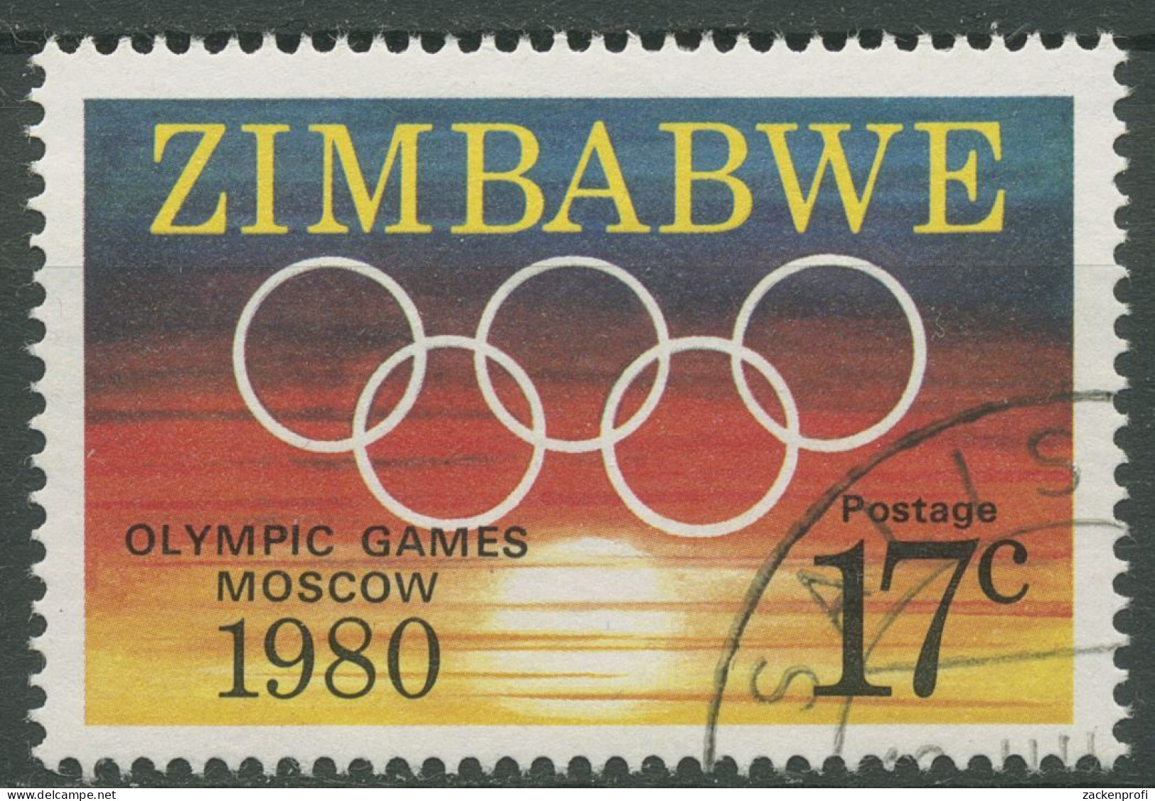 Simbabwe 1980 Olympische Sommerspiele In Moskau 246 Gestempellt - Zimbabwe (1980-...)
