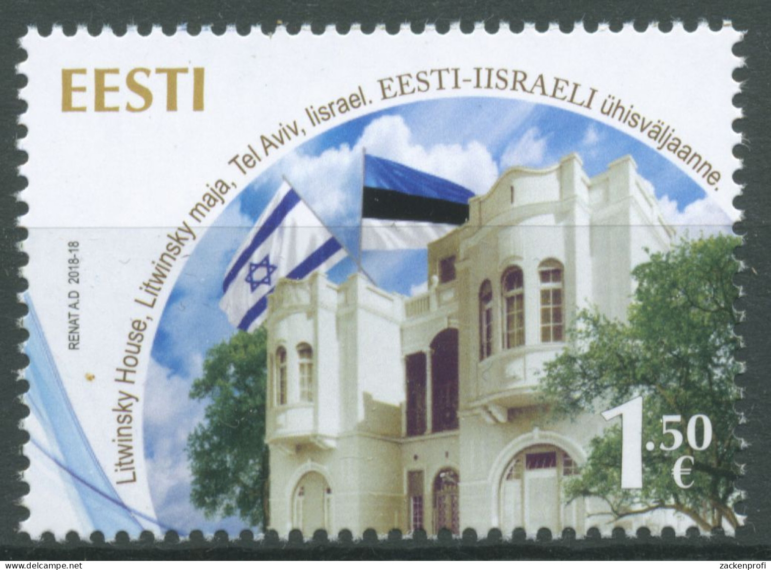 Estland 2018 Litwinski-Haus Tel Aviv 927 Postfrisch - Estland