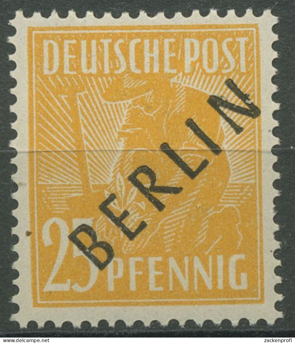 Berlin 1948 Schwarzaufdruck 10 Postfrisch, Kl. Zahnfehler (R80827) - Ongebruikt