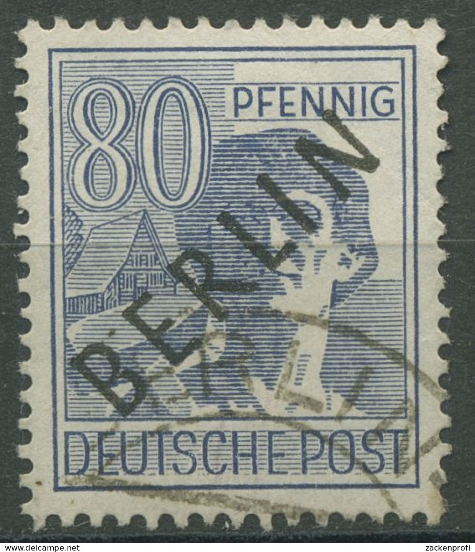 Berlin 1948 Schwarzaufdruck 15 Gestempelt, Geknickt (R80837) - Gebruikt