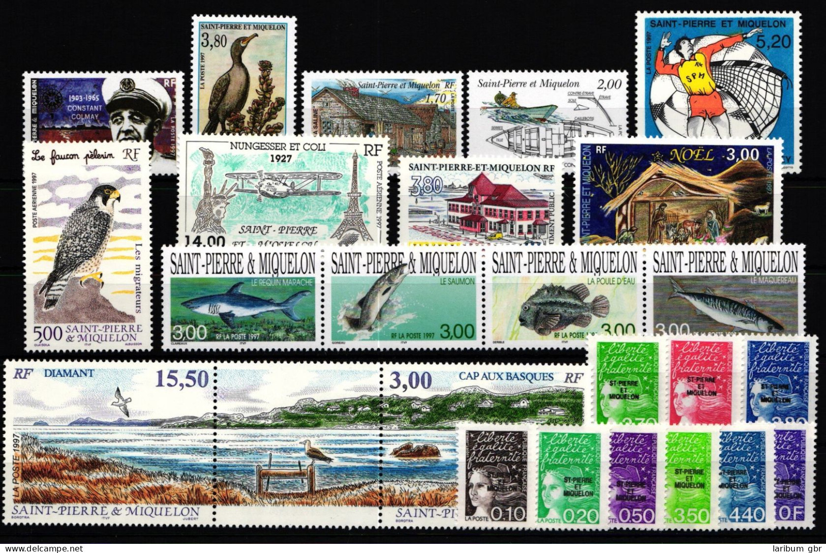 Saint-Pierre Und Miquelon Jahrgang 1997 Mit 721-744 Postfrisch #KV053 - Autres & Non Classés