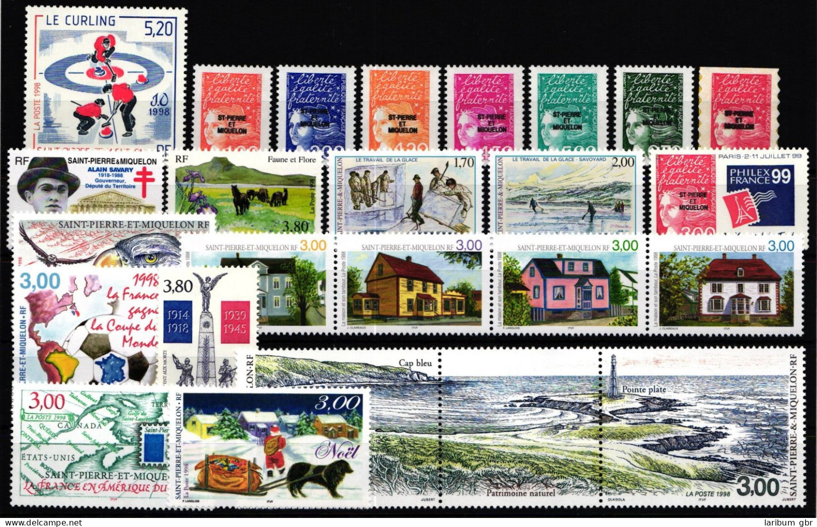 Saint-Pierre Und Miquelon Jahrgang 1998 Mit 745-768 Postfrisch #KV052 - Otros & Sin Clasificación