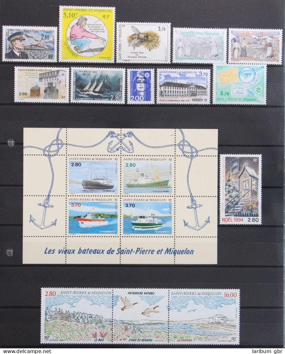 Saint-Pierre Und Miquelon Jahrgang 1994 Mit 670-686 Postfrisch #KV063 - Andere & Zonder Classificatie