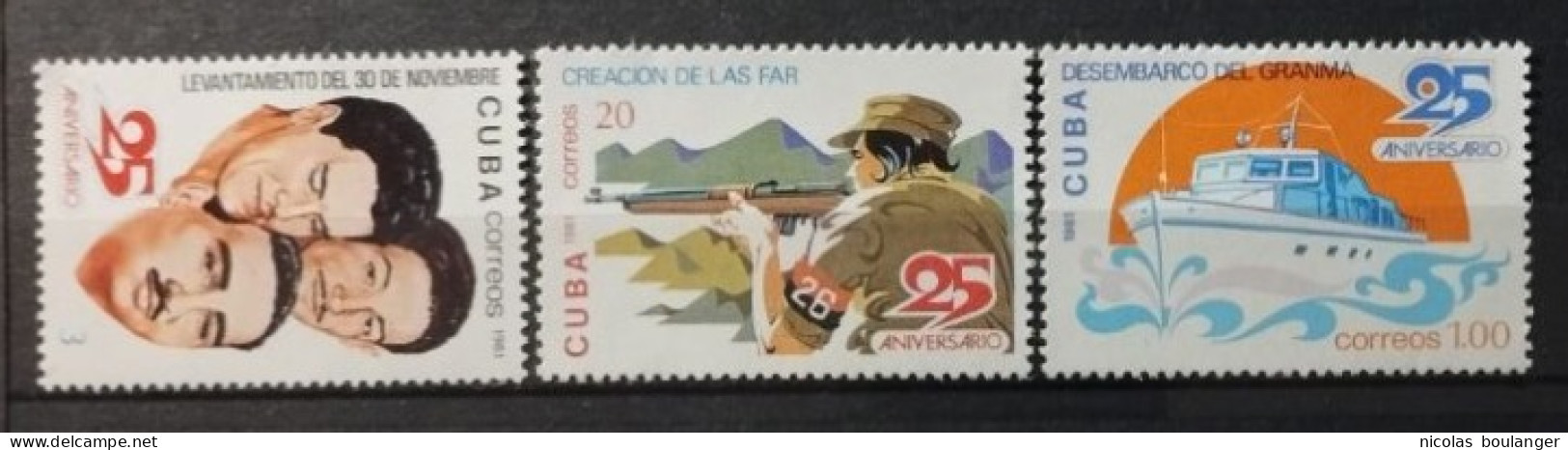 Cuba 1981 / Yvert N°2307-2309 / ** - Ongebruikt