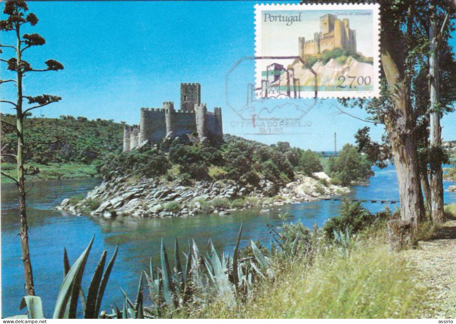 Portugal - Barquinha -Almourol   Postal Máximo - Santarem