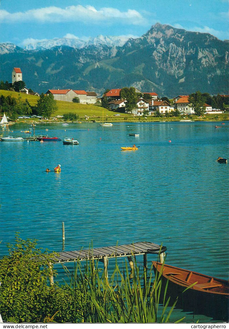 Navigation Sailing Vessels & Boats Themed Postcard Hopfen Am See Allgau 1979 - Sailing Vessels