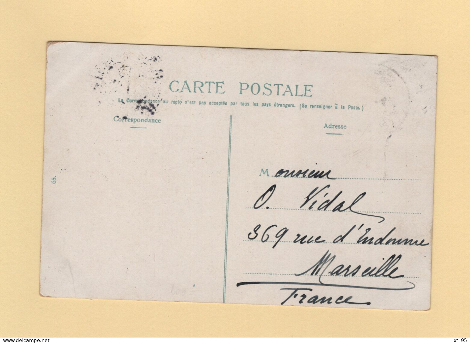 Type Blanc - Constantinople Galata - 1908 - Affranchissement Mixte - Storia Postale