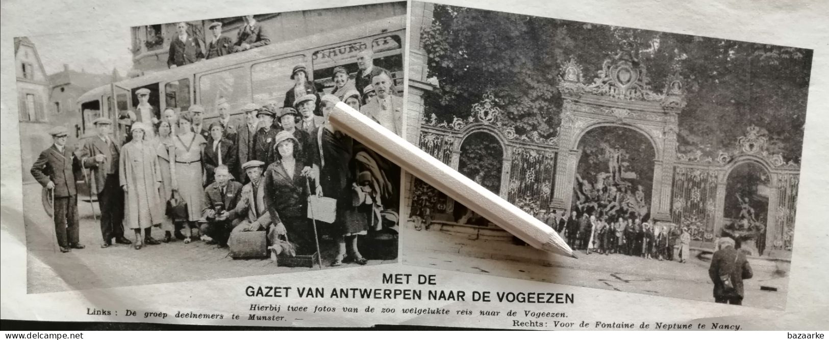 MET DE GAZET VAN ANTWERPEN NAAR DE VOGEZEN 1933 - Ohne Zuordnung