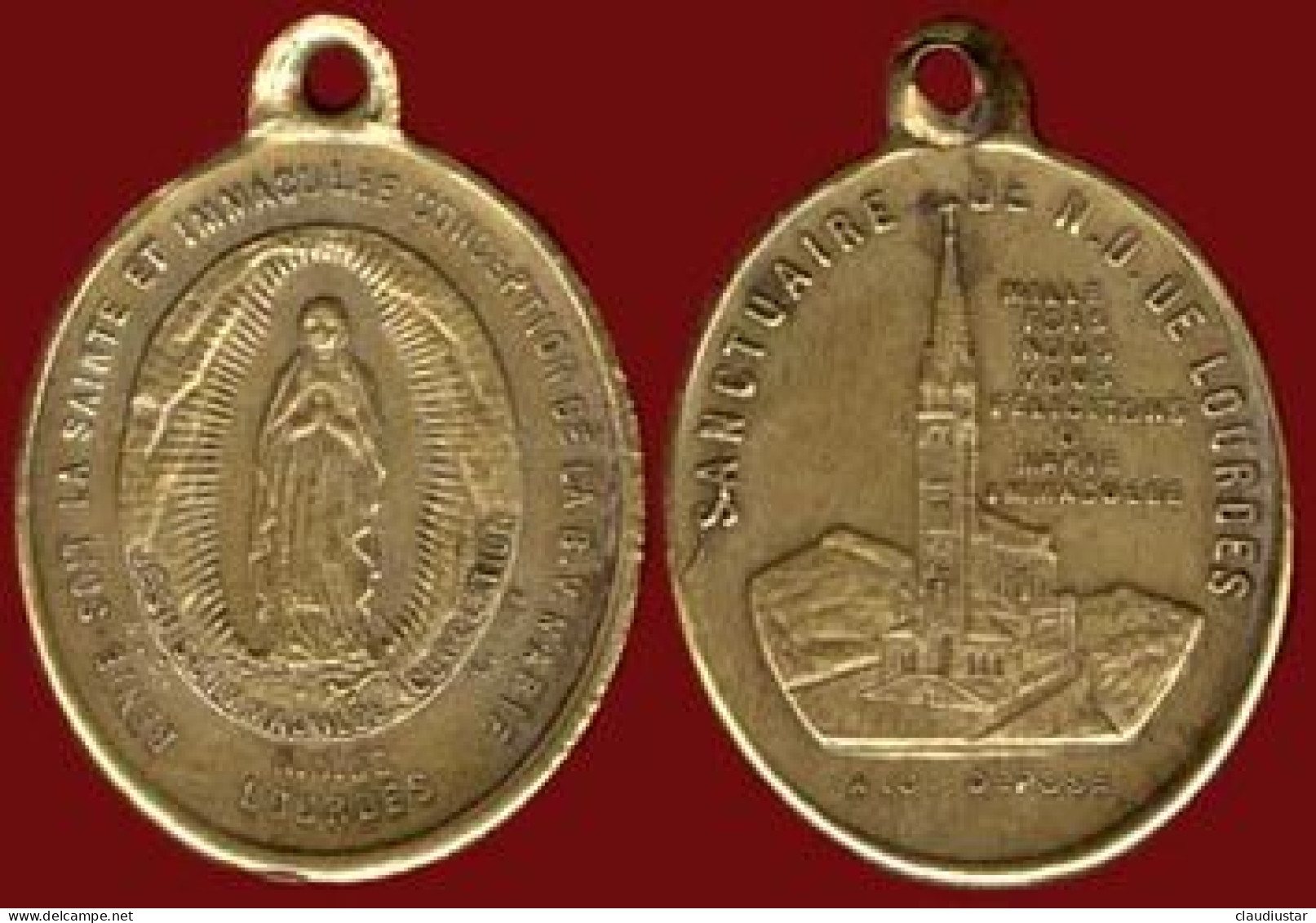 ** MEDAILLE  SANCTUAIRE  De  N. D.  De  LOURDES ** - Religión & Esoterismo