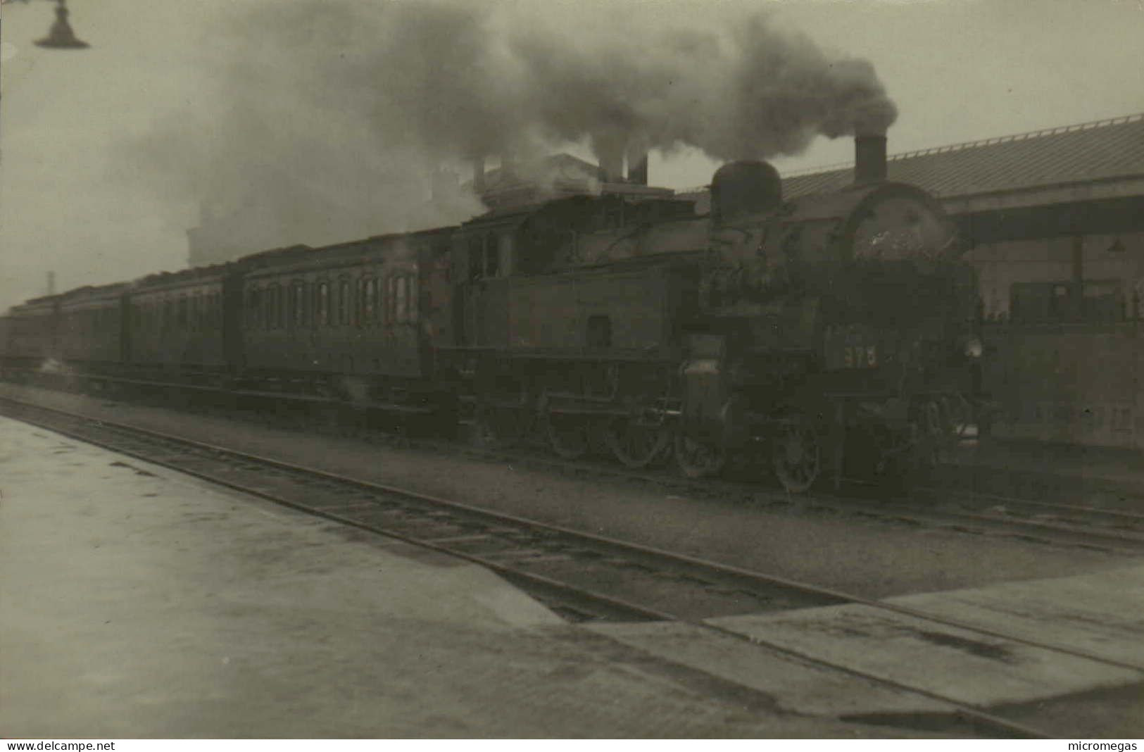 Gare De Creil - 3887 S/ Train 920 - Photo L. Hermann, 7-2-1938 - Trenes