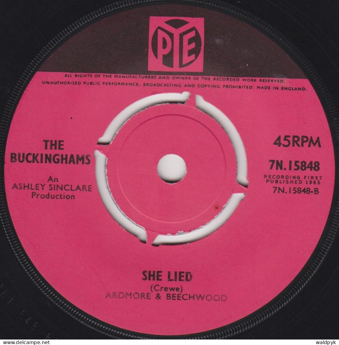 THE BUCKINGHAMS (GBR) - I'll Never Hurt You No More - Other - English Music