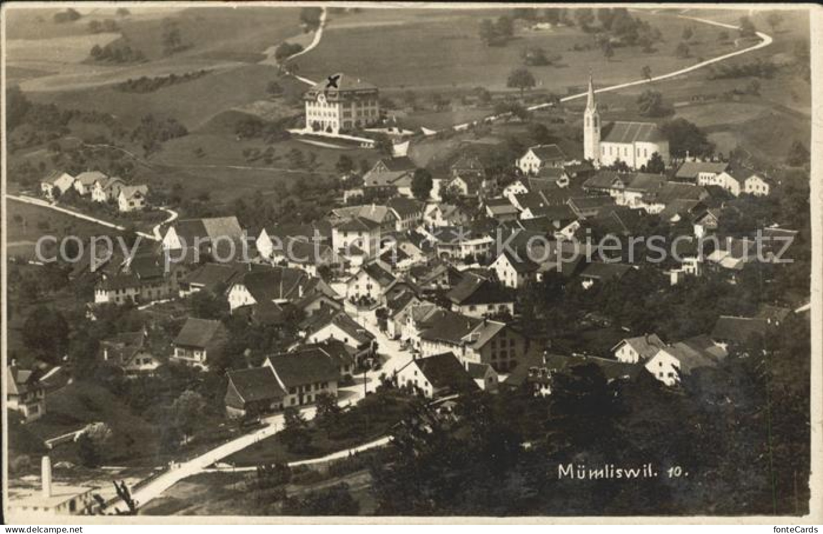 12009334 Muemliswil Fliegeraufnahme Schulhaus Muemliswil - Sonstige & Ohne Zuordnung