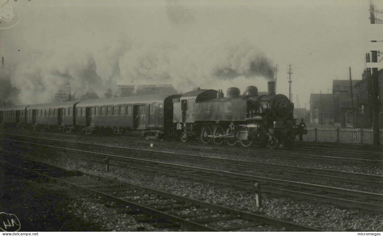 Reproduction - 1ère Rame Métallique De Banlieue "Le Bourget" 9-1-1930 - Trains
