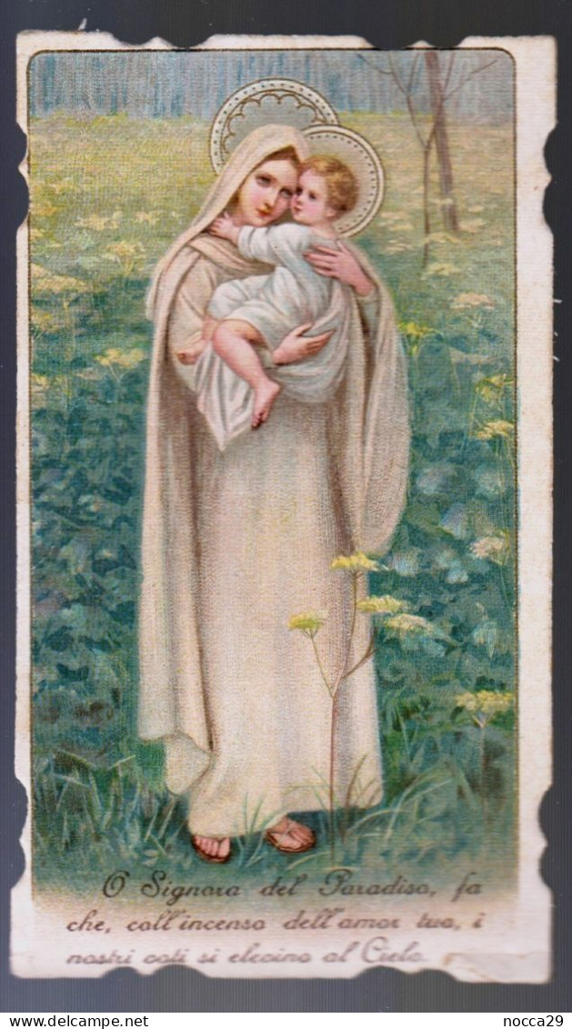 ANTICO SANTINO -  LA MADONNA  CON GESU BAMBINO - HOLY CARD - IMAGE PIEUSE  (H889) ED. GUERRA - BARI - Devotieprenten