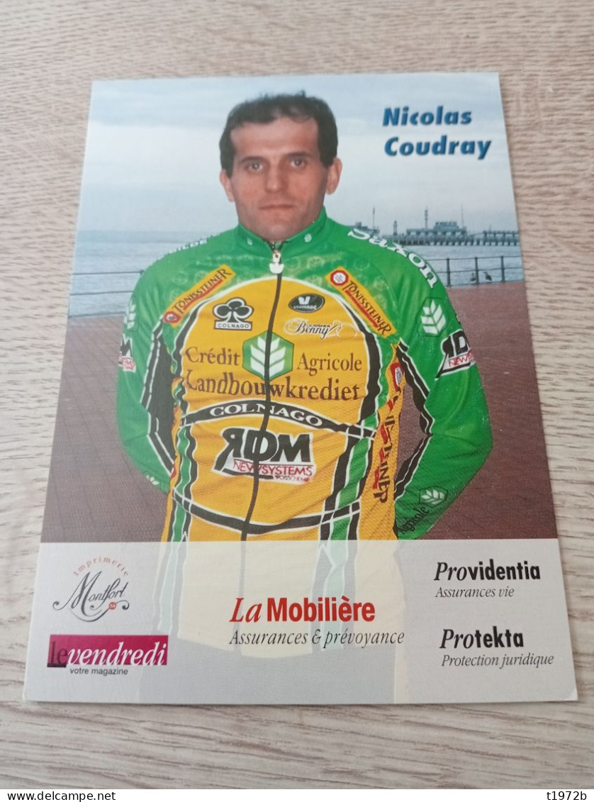 Cyclisme Cycling Ciclismo Ciclista Wielrennen Radfahren COUDRAY NICOLAS (Landbouwkrediet-Colnago-RDM 2001) Hors Série ) - Cycling