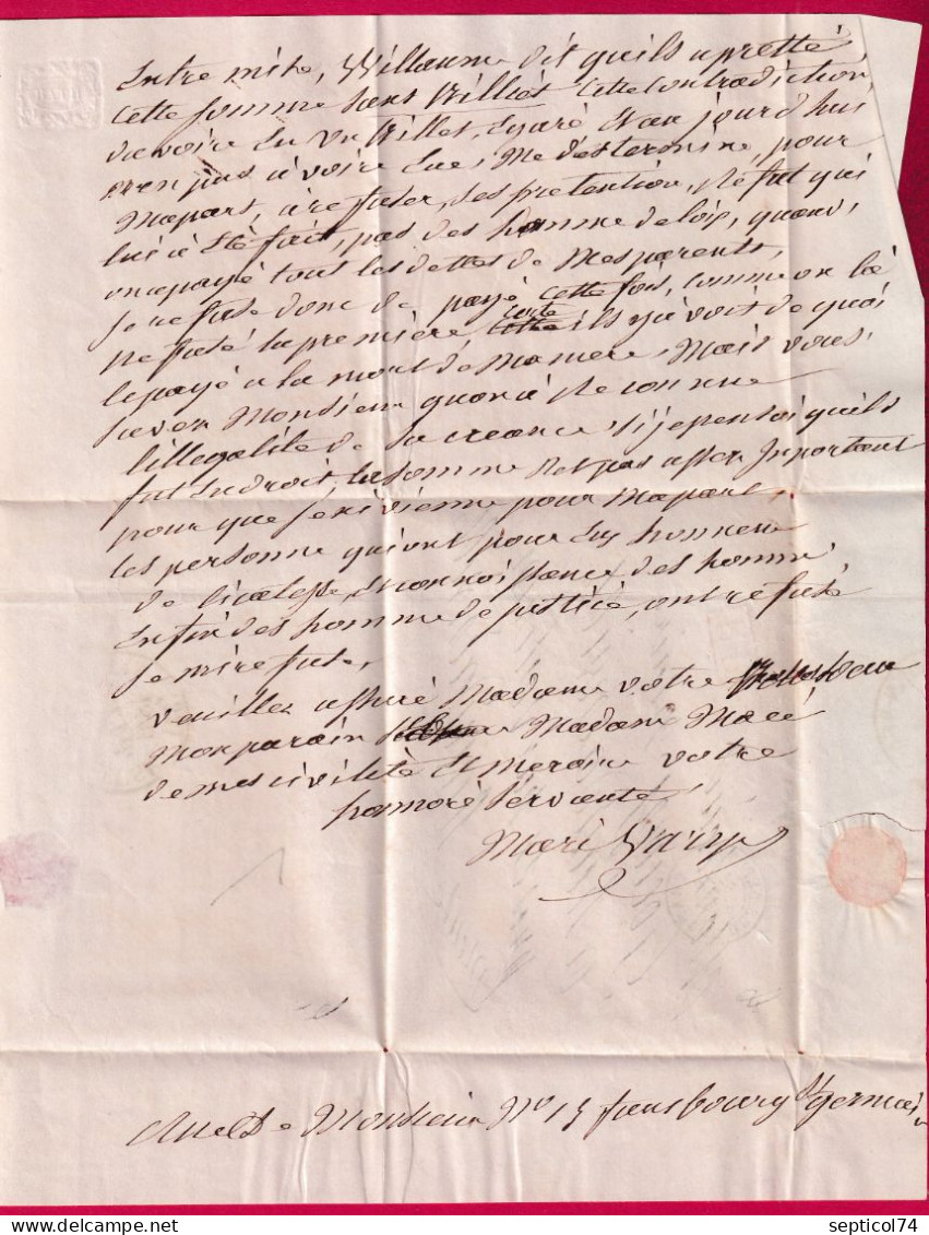 CAD CHAMBRE DES DEPUTES + PP ROUGE 1841 POUR VERDUN MEUSE LETTRE - 1801-1848: Precursors XIX