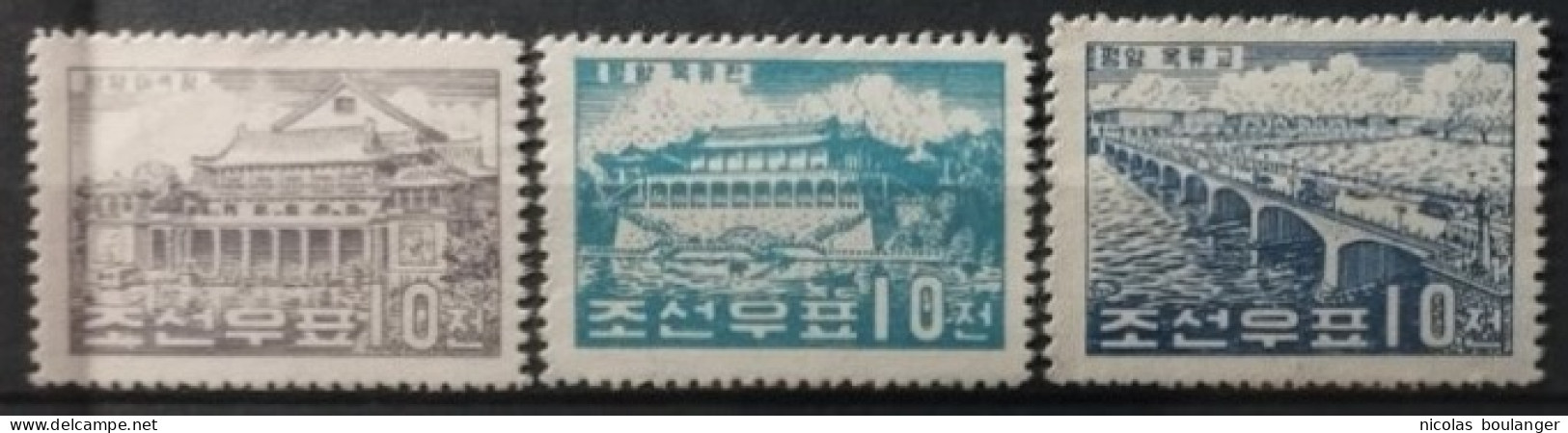 Corée Du Nord 1960 / Yvert N°235-237 / ** (sans Gomme) - Corea Del Norte