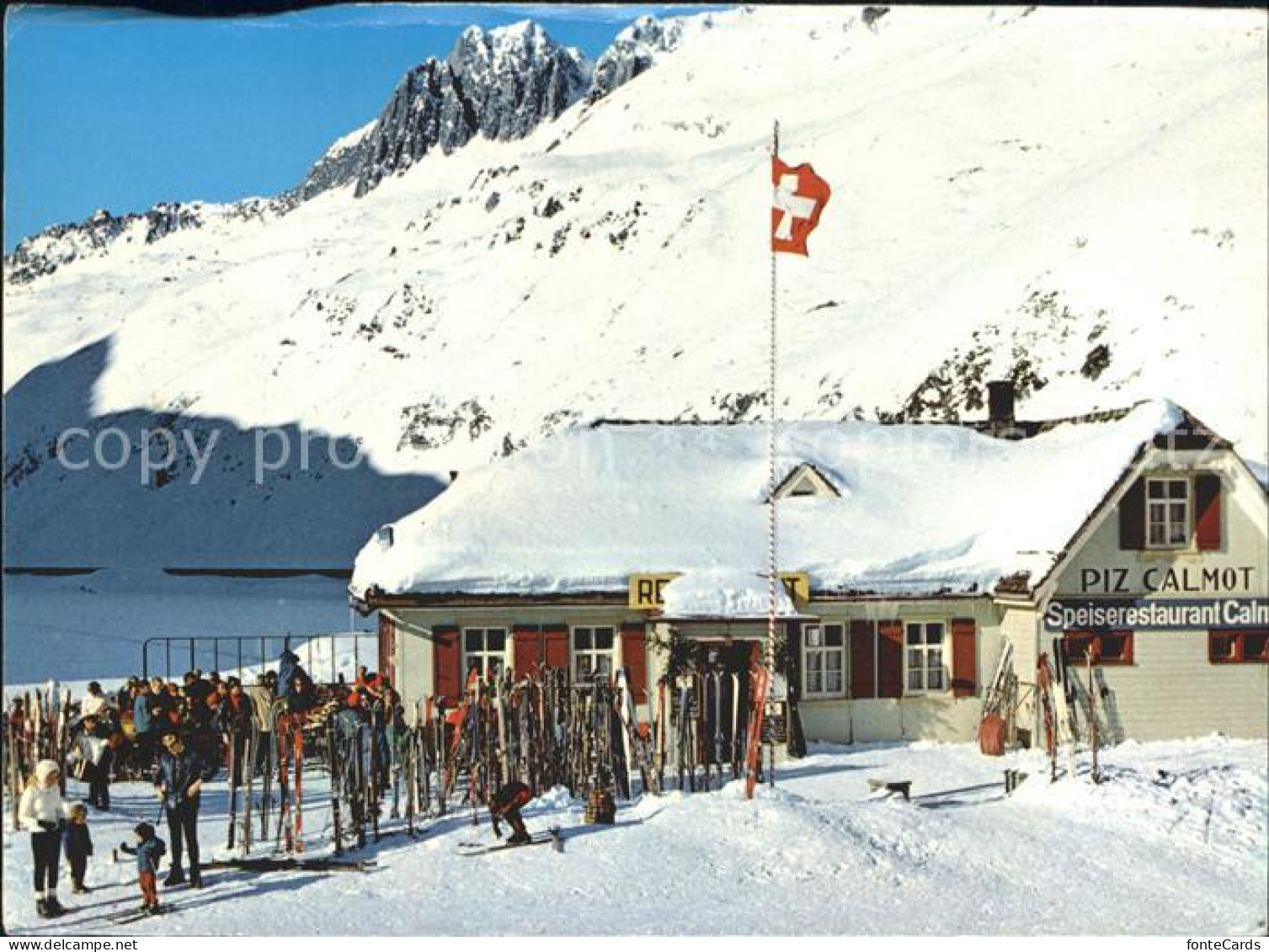 12008888 Oberalppass Gasthaus Piz Calmot  - Sonstige & Ohne Zuordnung