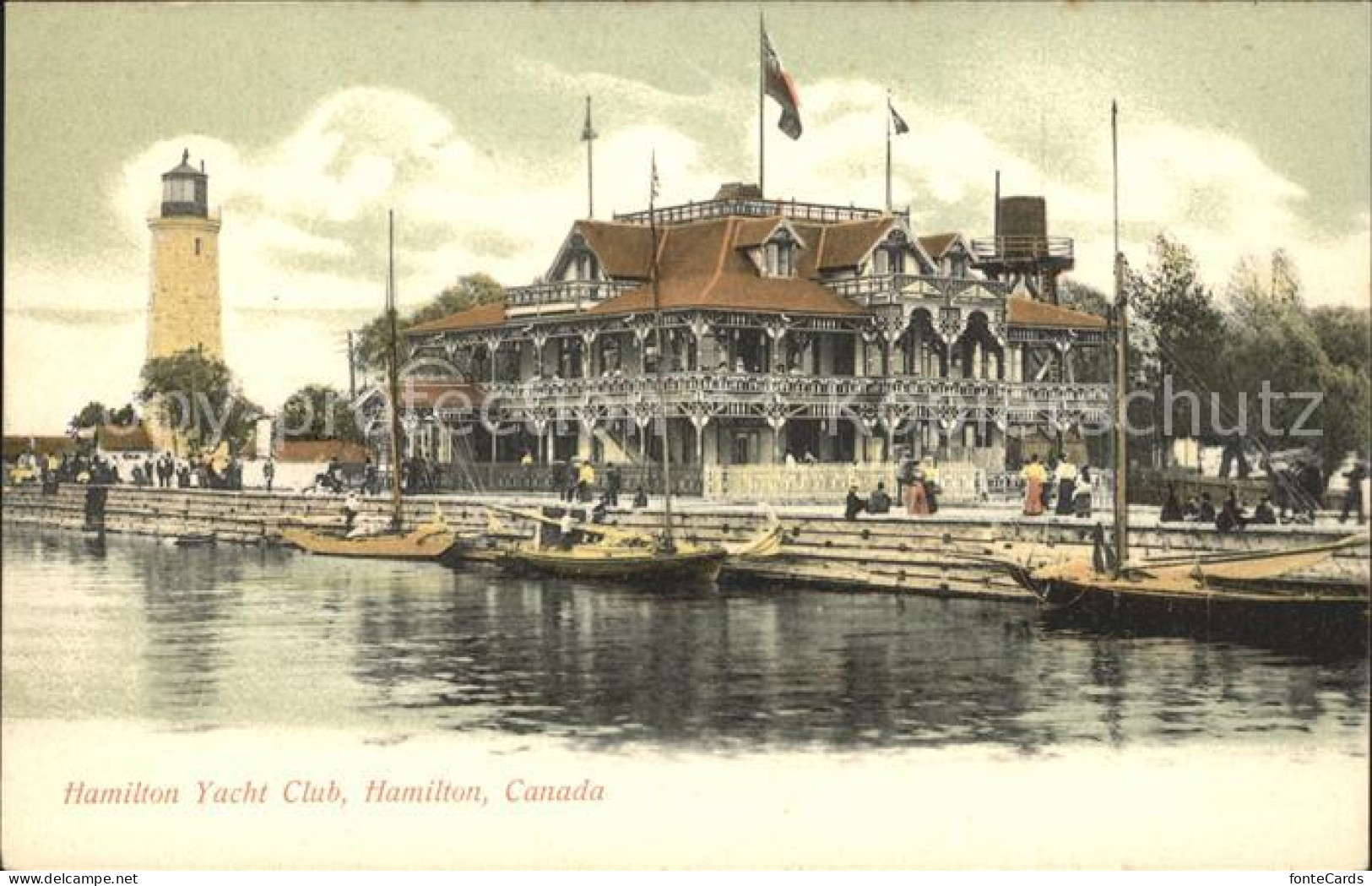 12008735 Hamilton Ontario Hamilton Yacht Club Lighthouse Hamilton Ontario - Ohne Zuordnung