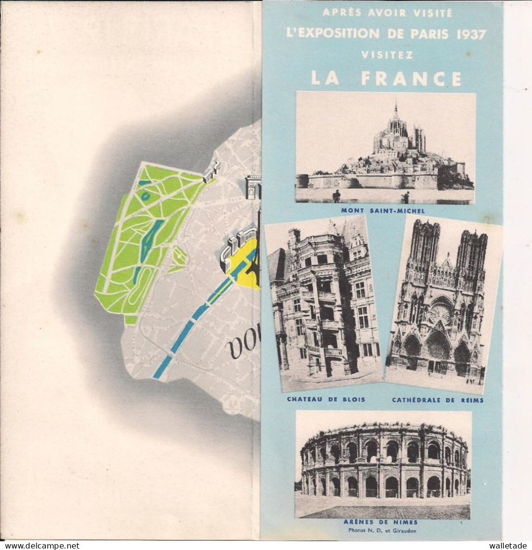 Paris 1937 Exposition Universelle Arts Et Techniques Dépliant Villemot Bouissoud Art Décoratifs - Historische Dokumente