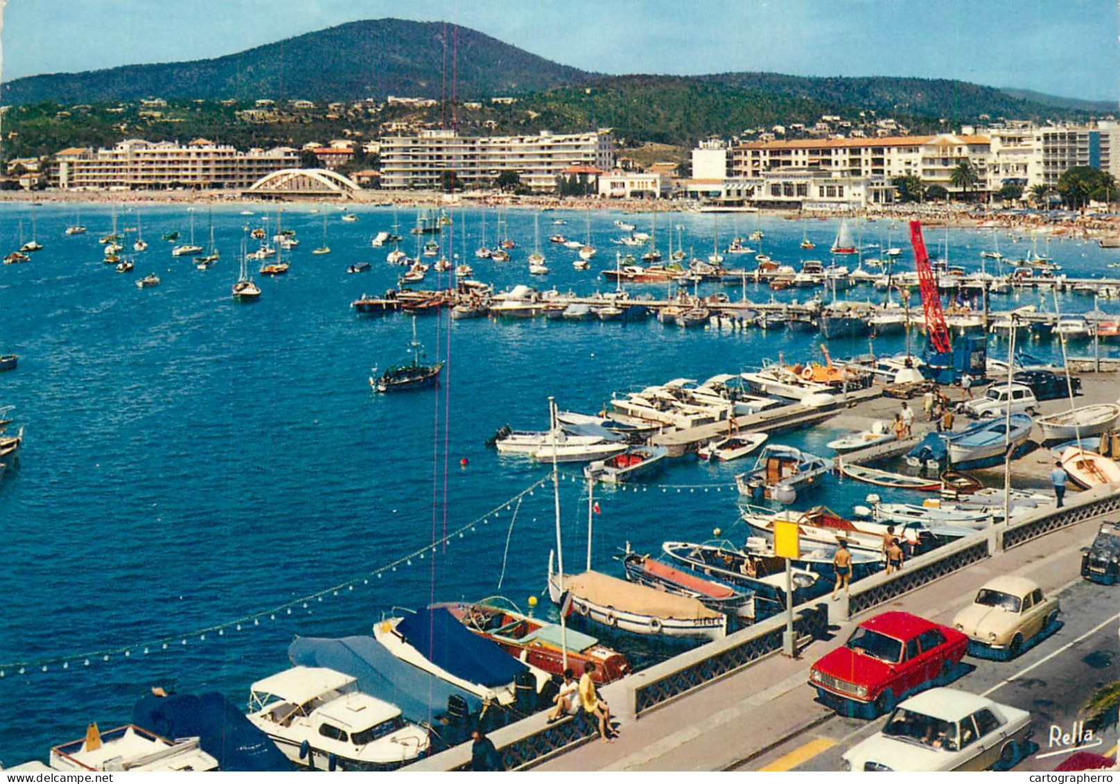 Navigation Sailing Vessels & Boats Themed Postcard La Cote Des Maures Sainte Maxime Sur Mer Var 1959 - Velieri