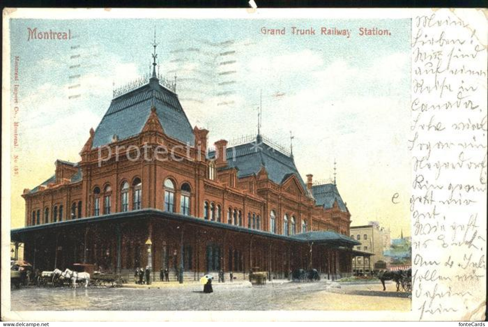 12008705 Montreal Quebec Grand Trunk Railway Station Montreal Quebec - Zonder Classificatie