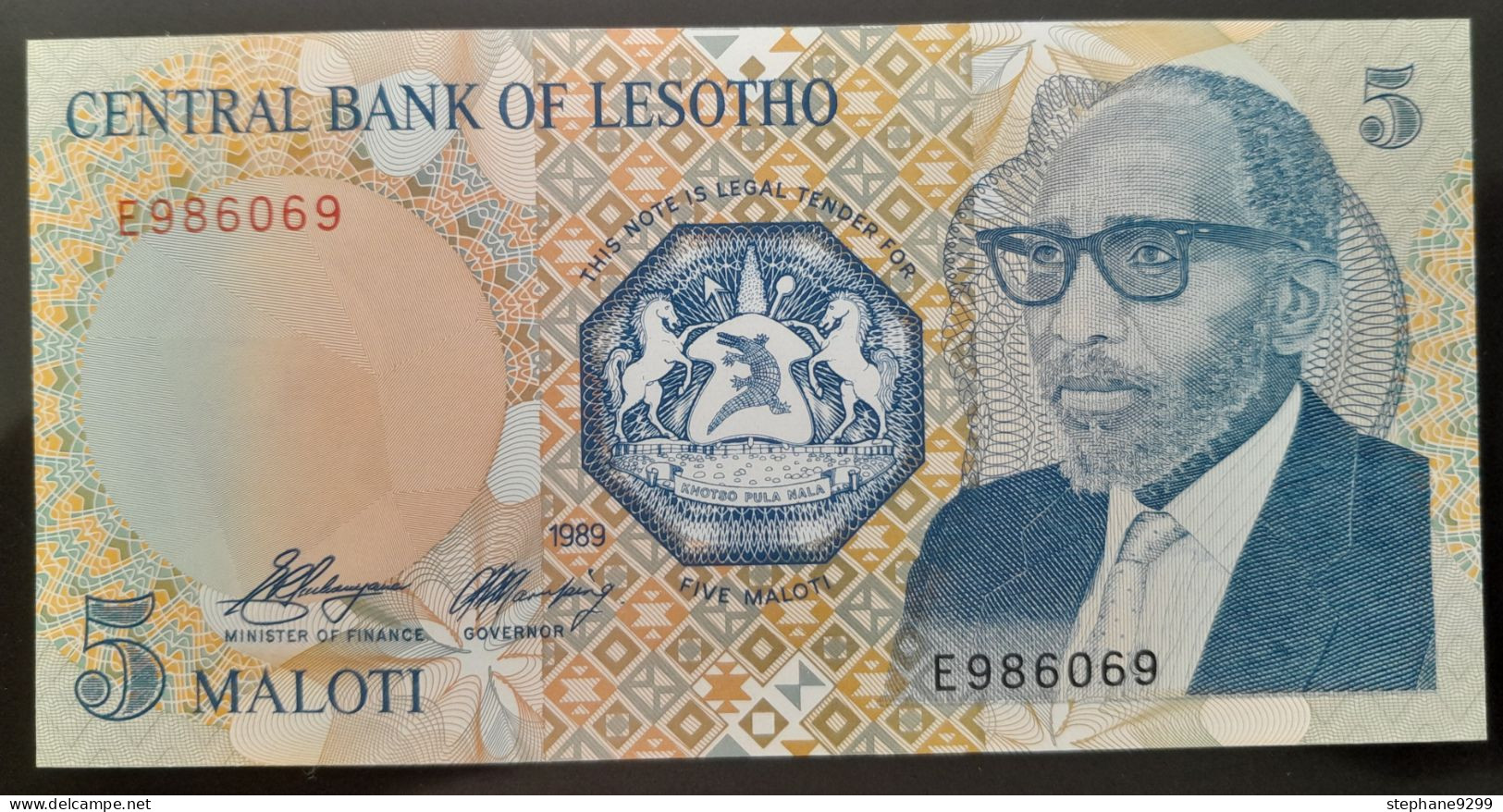 LESOTHO 5 MALOTI 1990 NEUF/UNC - Lesoto