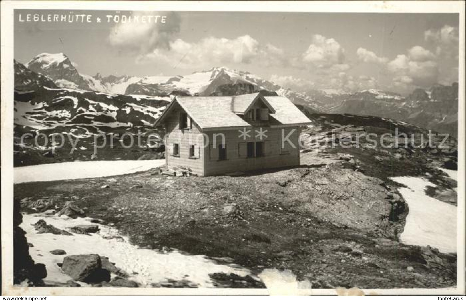 12008678 Leglerhuette Schutzhaus Glarner Alpen Panorama Toedikette Leglerhuette - Sonstige & Ohne Zuordnung