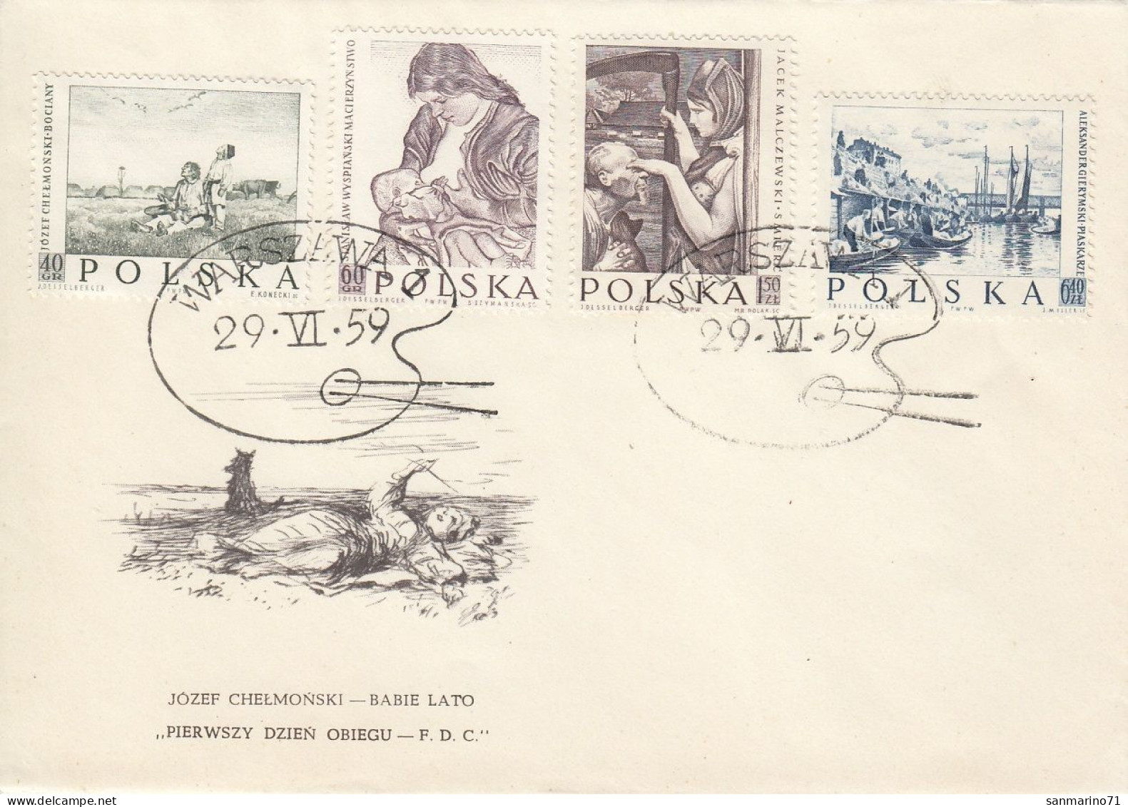 FDC POLAND 1102 - Other & Unclassified