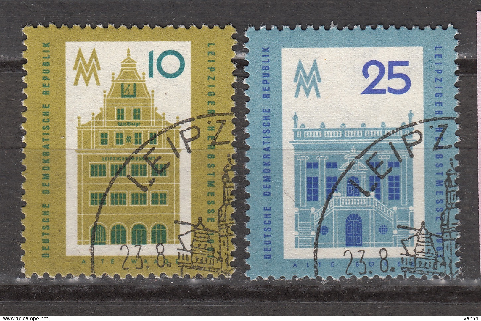 DDR 559-60 – (0) – Foire De Leipzig - 1961 - Used Stamps