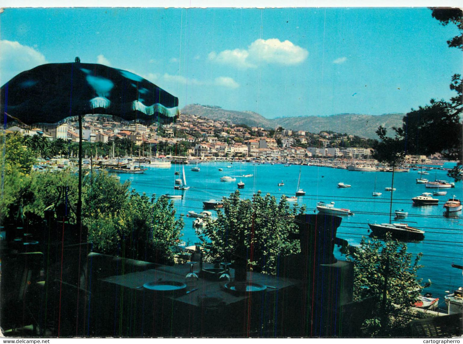 Navigation Sailing Vessels & Boats Themed Postcard Bandol Cote D'Azur 1970 - Sailing Vessels