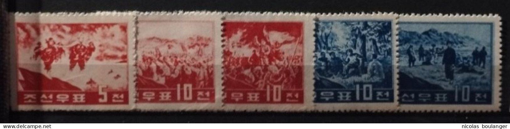 Corée Du Nord 1960 / Yvert N°228-232 / ** (sans Gomme) - Korea (Noord)