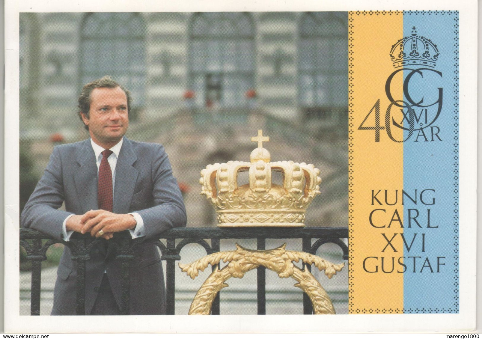 Svezia 1986 - Re Carl XVI Gustav - Folder - Gebruikt