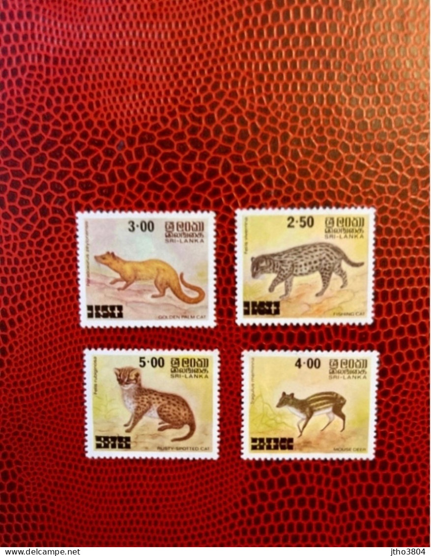 SRI LANKA CEYLAN 1981 4v Neuf MNH ** Mi 542 545 YT  Mamíferos Mammals Säugetiere Mammiferi Mammifère CEYLON - Autres & Non Classés