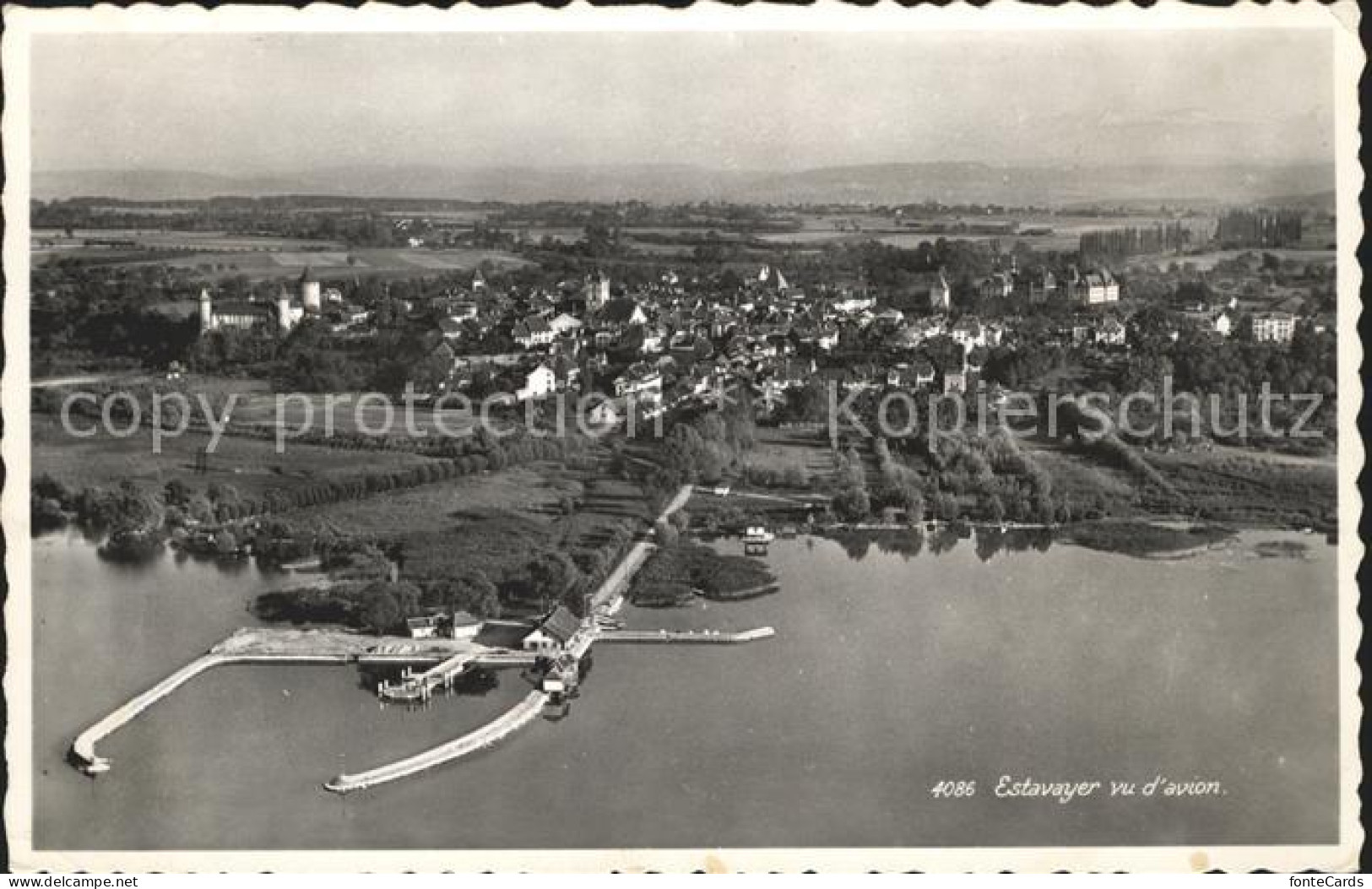 12007633 Estavayer-le-Lac Vue Aerienne Estavayer-le-Lac - Sonstige & Ohne Zuordnung