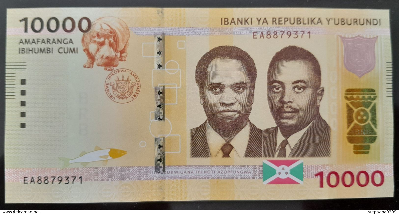 BURUNDI 10000 FRANCS 2015 NEUF/UNC - Burundi