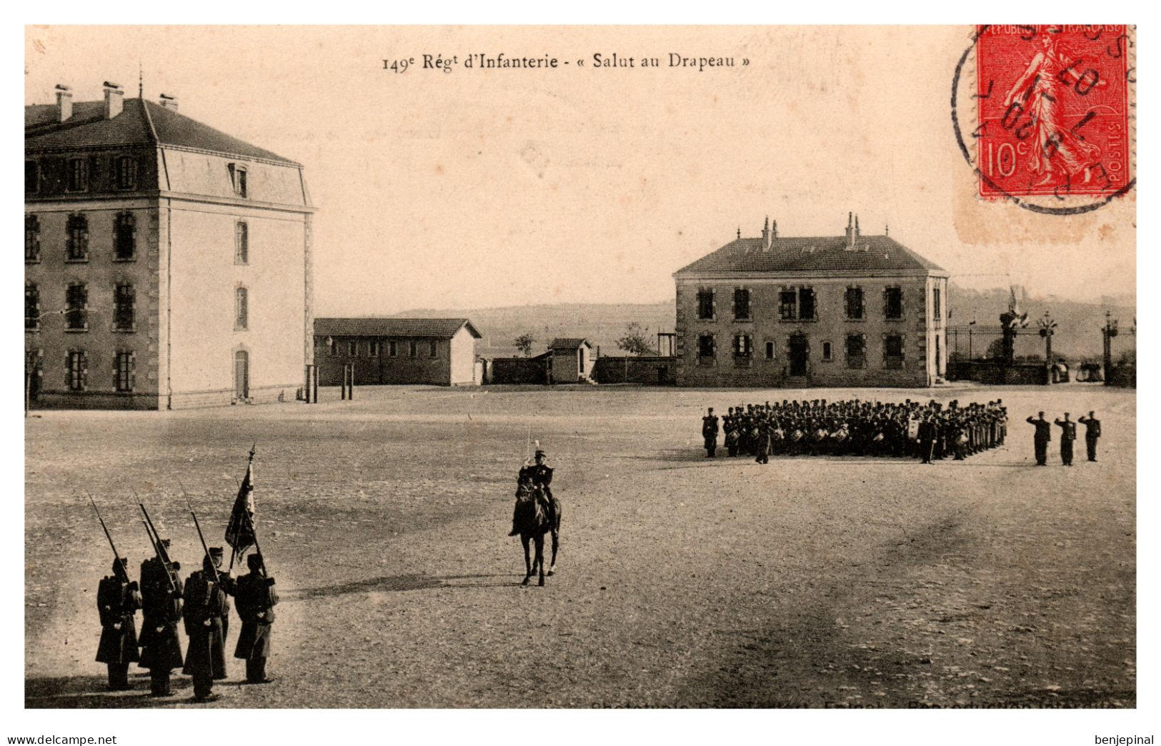 Epinal - 149° Régiment D'Infanterie - Salut Au Drapeau - Epinal