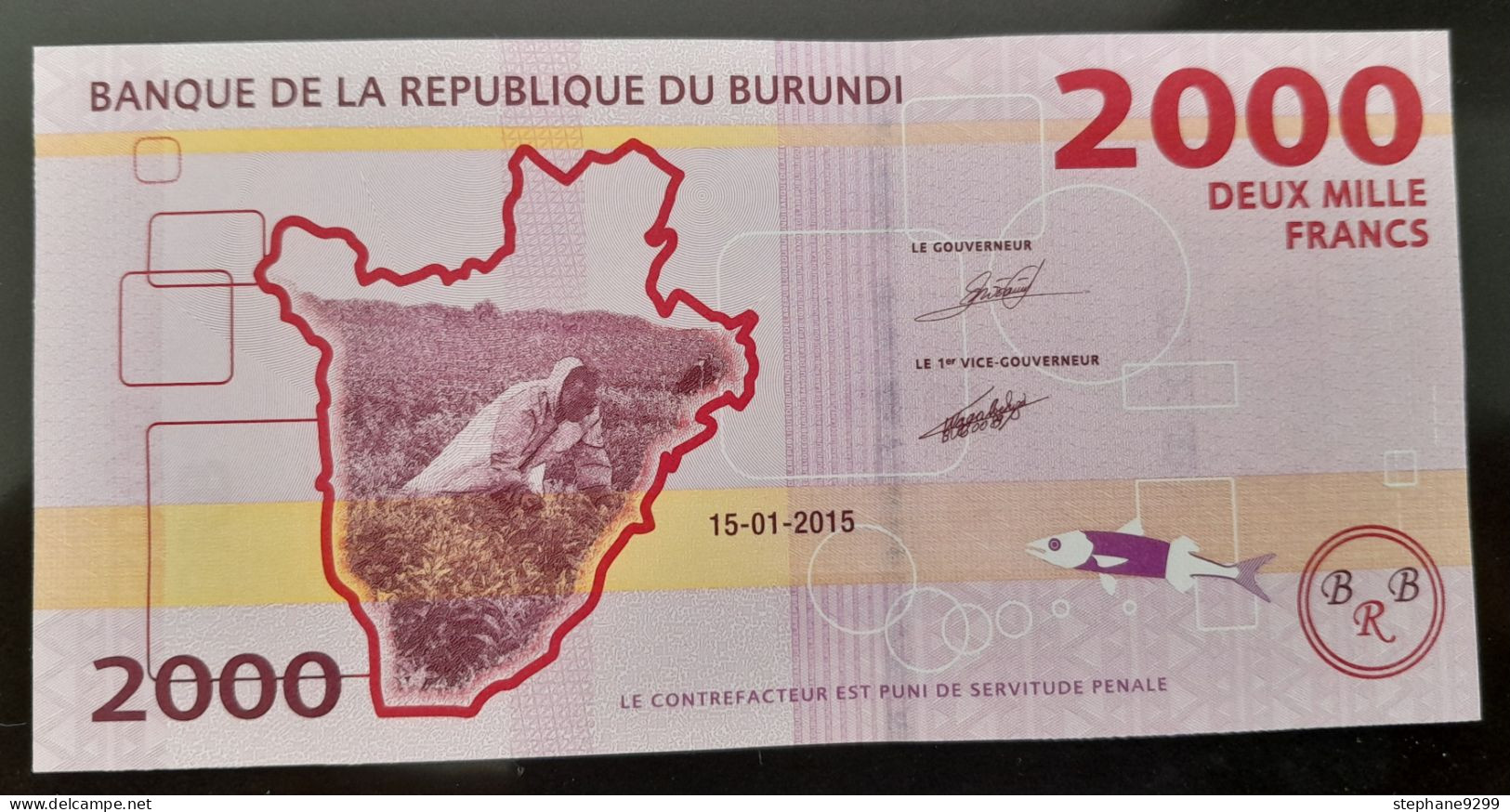 BURUNDI 2000 FRANCS 2015 NEUF/UNC - Burundi