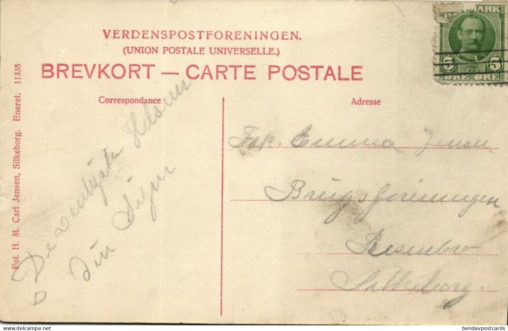 Denmark, RESENBRO KRO, Udsigt Mod Gødvad (1910s) Postcard - Dänemark