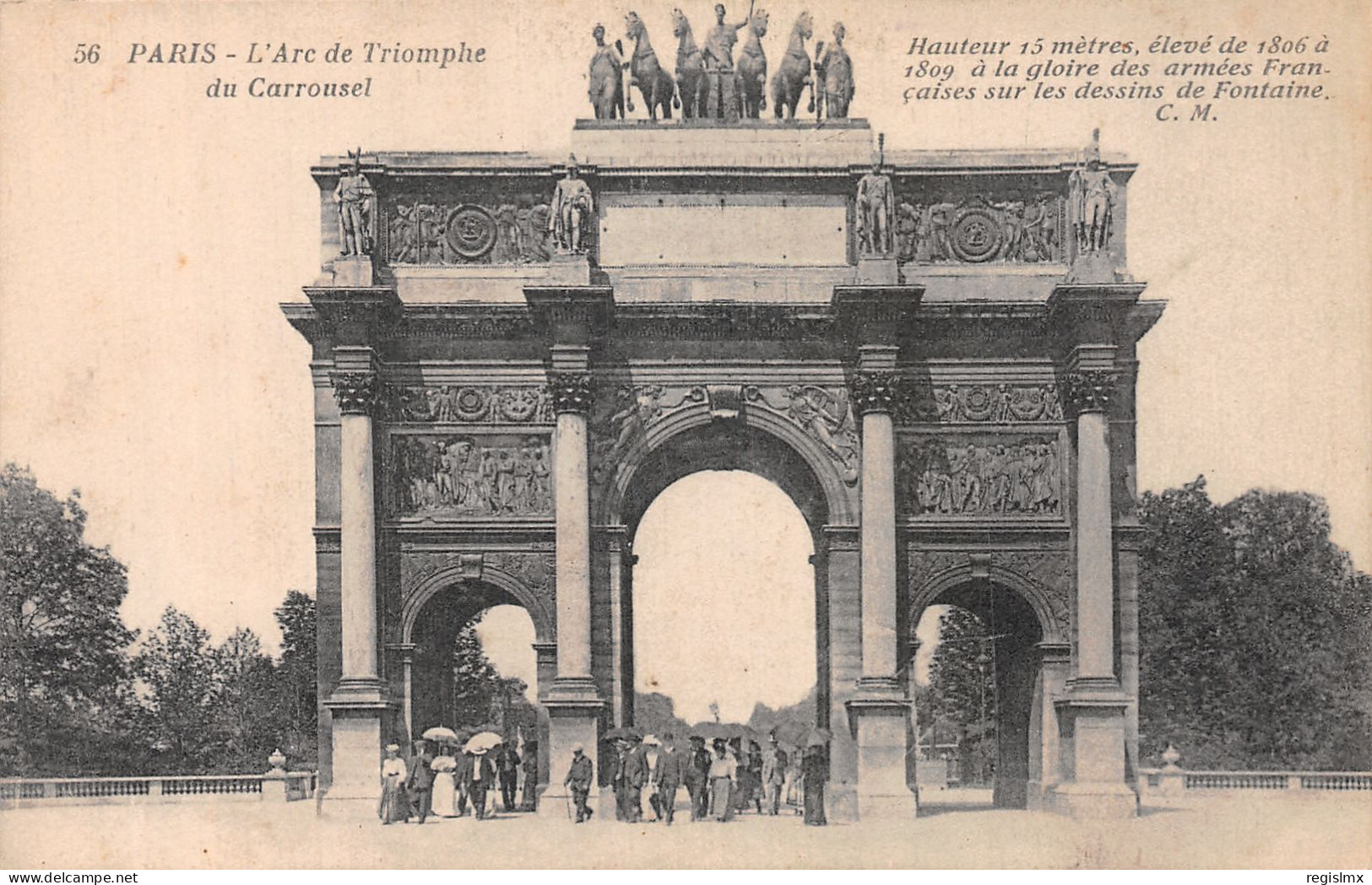 75-PARIS L ARC DE TRIOMPHE DU CARROUSEL-N°T1047-B/0221 - Triumphbogen