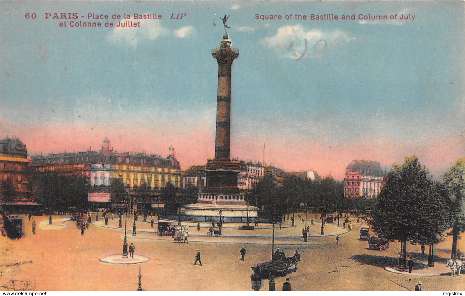 75-PARIS PLACE DE LA BASTILLE ET COLONNE DE JUILLET-N°T1047-B/0083 - Plätze